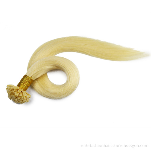 U Tip Hair Wholesale Raw Indian Kinky Curly Itip Keratin Bonds Flat U Remy Human Hair Extensions Micro Links Microlink